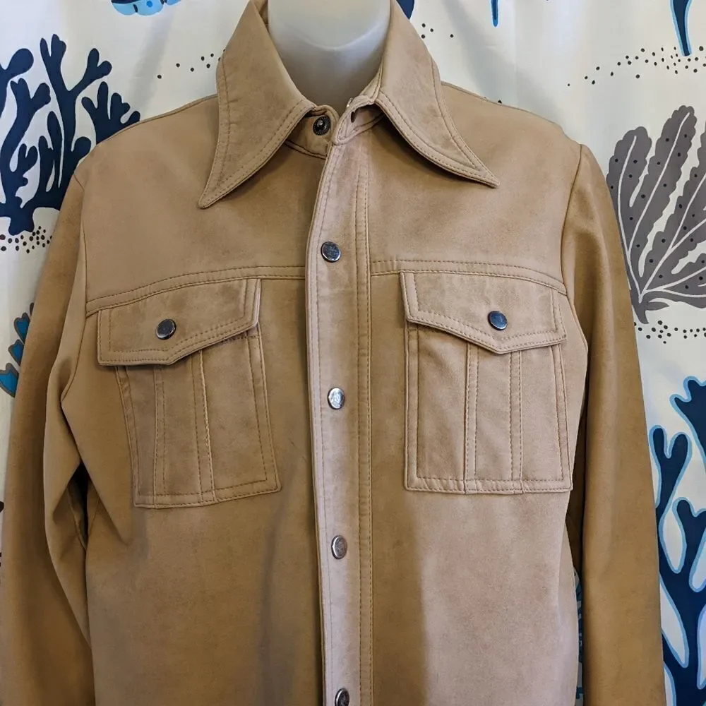 VTG 70s Val Cassi Collection Vina-Hide Vinyl Work Jacket - Picture 2 of 15
